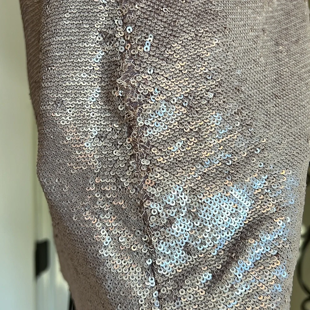 Gorgeous rose silver sequin dress size L, by C/MEO Collective - Picture 8 of 11